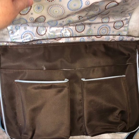 Caden Lane Baby Satchel Bag Brown/Blue XL - Picture 13 of 16